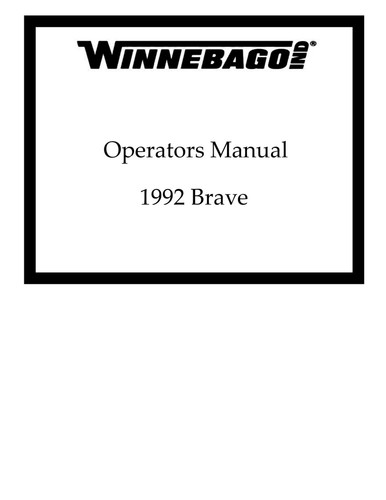Winnebago 1992 brave - winnebago, itasca