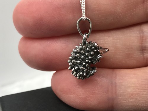 Hedgehog pendant necklace - pendant,