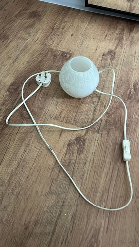 Ikea glass floral lamp
