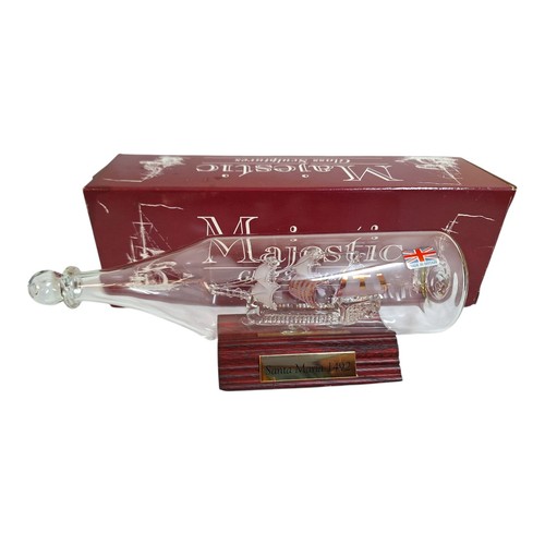 Vintage glass ship - vintage, a