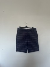 Hurley Check Shorts Blue