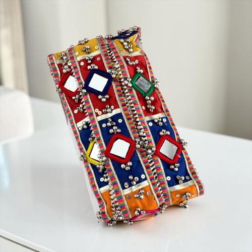 8cm patchwork lace mirror - patchwork,
