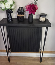 Radiator console-shelf with