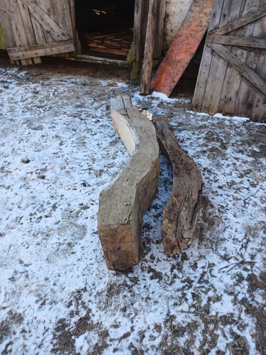 Reclaimed oak beams mantel - reclaimed,