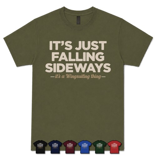 Just falling sideways - just,