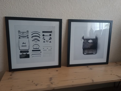 Set framed vintage - set, of