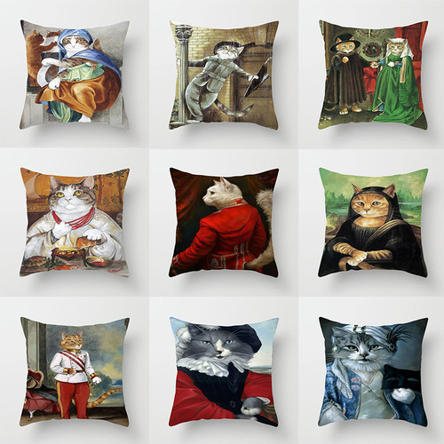 Vintage cat cushion - vintage, van