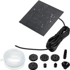 Mudder Solar Powered Fountain Pump Accessories & Tubing Garden Floating