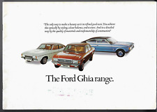 Ford Ghia Range 1975 UK Market Sales Brochure Capri Mk2 Granada Mk1 Saloon Coupe