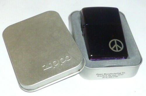 Old zippo lighter peace - lighter,
