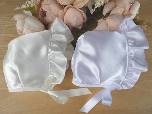 Baby girl satin bonnet - girl,