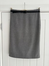 Marks & Spencer Black & White Dogtooth Print Pencil Skirt Formal Smart Work UK8