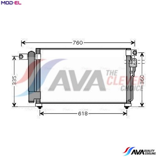 Condenser air conditioning - condenser,