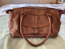 Large Tan Brown Radley Bag Zip Top Side Pocket APPROX 40 X 22
