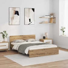 Walplus bed frame artisan oak - frame,