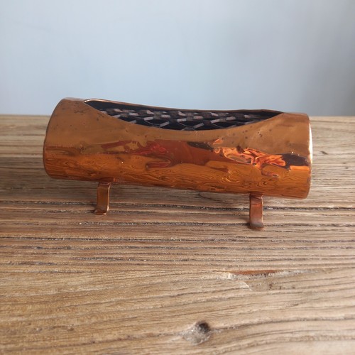 Vintage copper log - copper, shaped