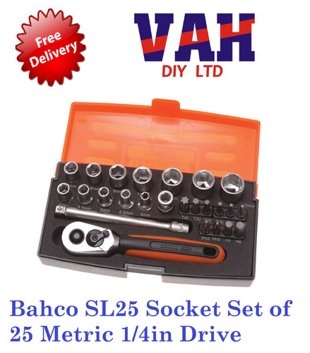 Bahco sl25 4in - 1/4in, drive