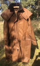 Harry Brown Originals long wax cotton stockman riding coat M or L, lightweight