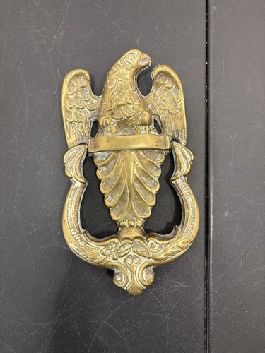 Vintage brass eagle door - brass,