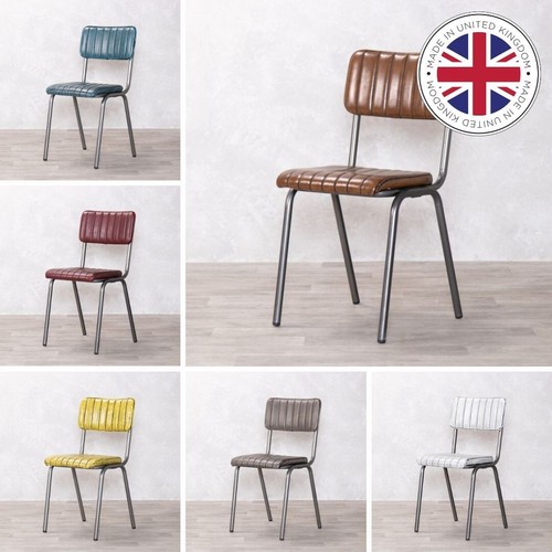 Faux leather dining chair - faux,