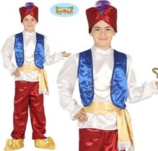 Boys Aladdin Costume Childs Book Day Fancy Dress Fairytale TV Film Kids Outfit