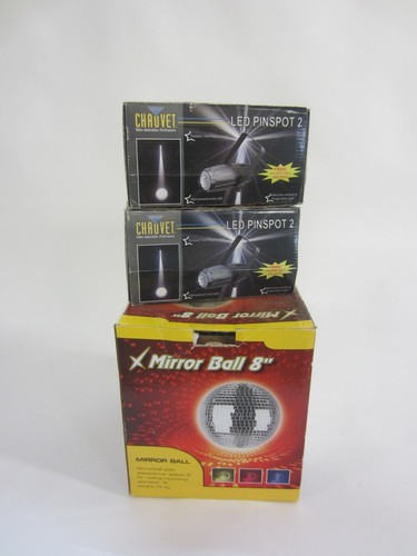 Mirror ball and two chauvet - ball,