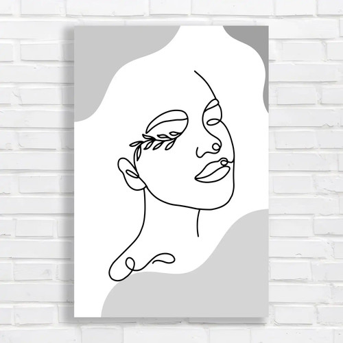 Minimalist line portrait - line,