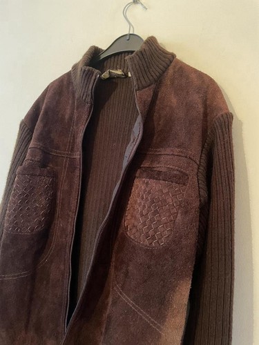 Brown leather vintage jacket - brown,
