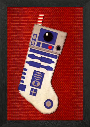 R2d2 framed wall art poster - framed,