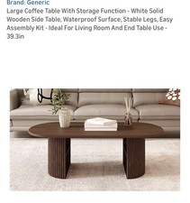 Large Wooden oval shaped Table
