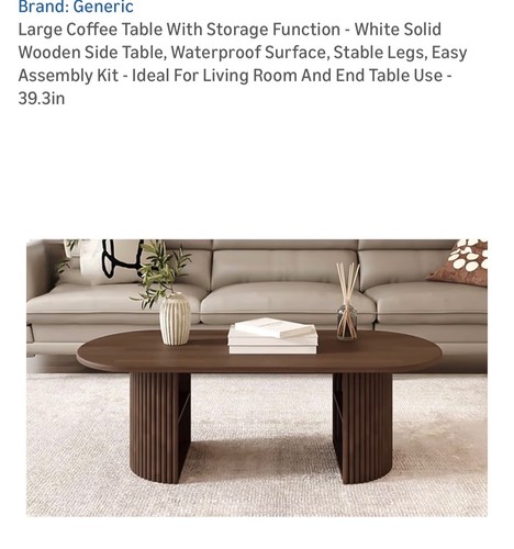 Large wooden oval shaped table - shaped,