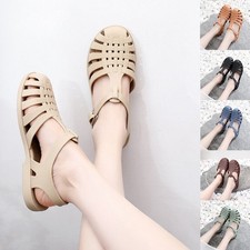 Ladies Retro Flat Jelly