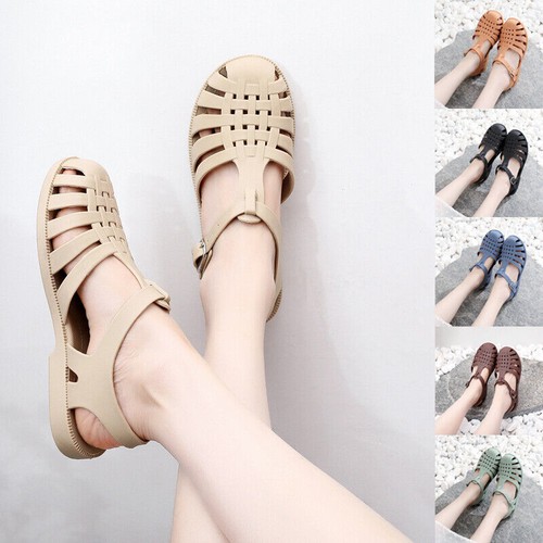Ladies retro flat - ladies, jelly
