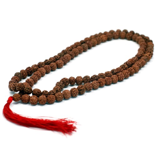 108 rudraksha mala brown - rudraksha,