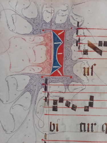 Antiphonary folio vellum - antiphonary, 4