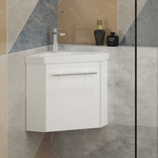 Cloakroom Corner Vanity Unit