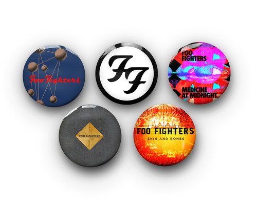 Foo fighters pin badges set - fighters,
