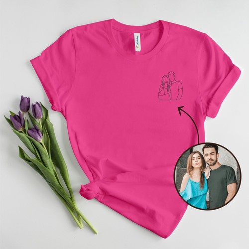 Embroidered tshirt unisex any - embroidered,