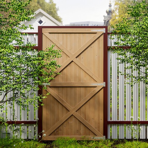 Privacy wooden garden gate - wooden,