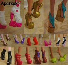 10pairs/lot Fashion Doll Shoes