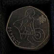 Olympic Weightlifting 50p Coin Fifty Pence - London 2012 Coin Hunt Circulated