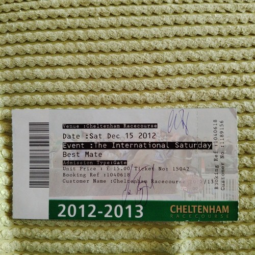 Cheltenham racecourse ticket - racecourse,
