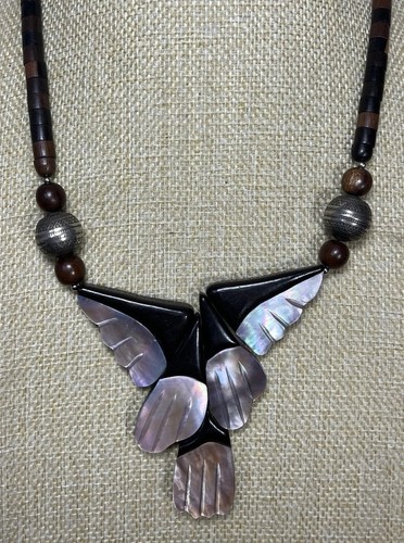 Vintage mother pearl wood - of,