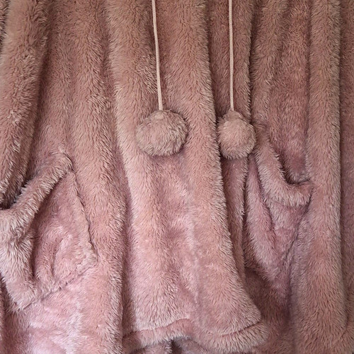 Cozee home pink - pink, hooded