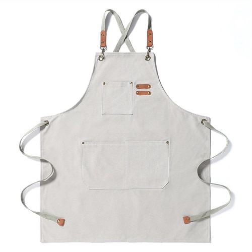 Canvas leather apron bbq - canvas,