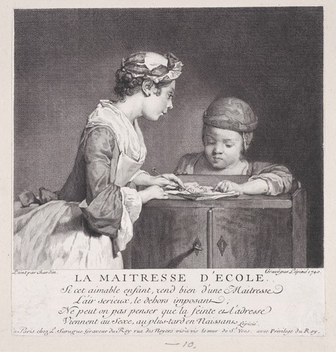 School mistress 1747 - 1747, vintage
