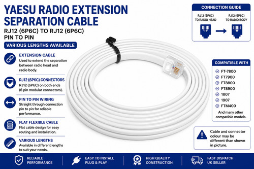 Yaesu radio extension cable - radio,