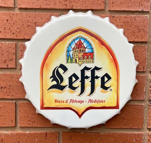 Leffe beer metal bottle top - bottle,