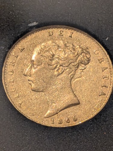 1865 half sovereign - 1865, reverse