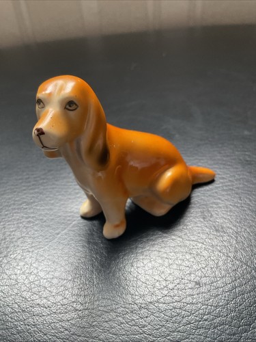 Vintage porcelain bassett - porcelain,